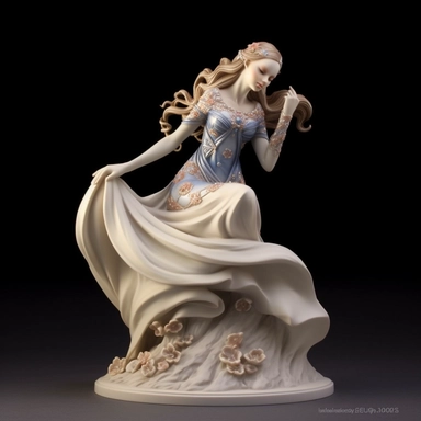 Seraphina Everwood is an enigmatic and ethereal figure, exuding an aura of mystery and elegance. She possesses a timeless beauty that captivates all those who encounter her. Seraphina stands at an average height, with a slender and graceful frame that hints at her fluid movements. Her porcelain complexion seems to glow softly, lending an otherworldly quality to her appearance. Her long, flowing hair cascades down in lustrous waves of vibrant, iridescent hues that shift from deep midnight blue to