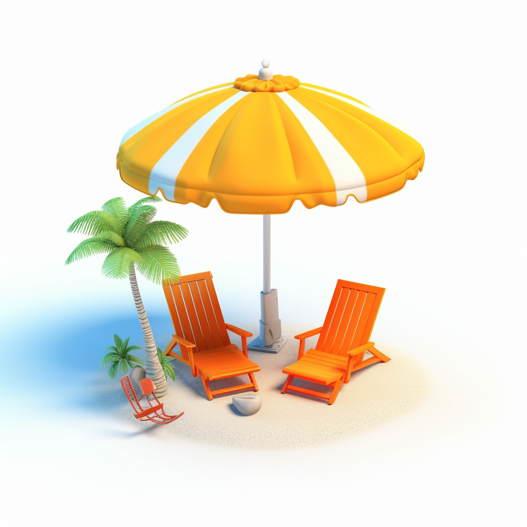 beach chair clipart
