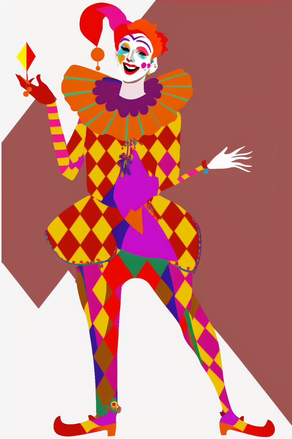 Harlequin A Jester Who Brings Laughter Beautiful Young Woman Deviantart