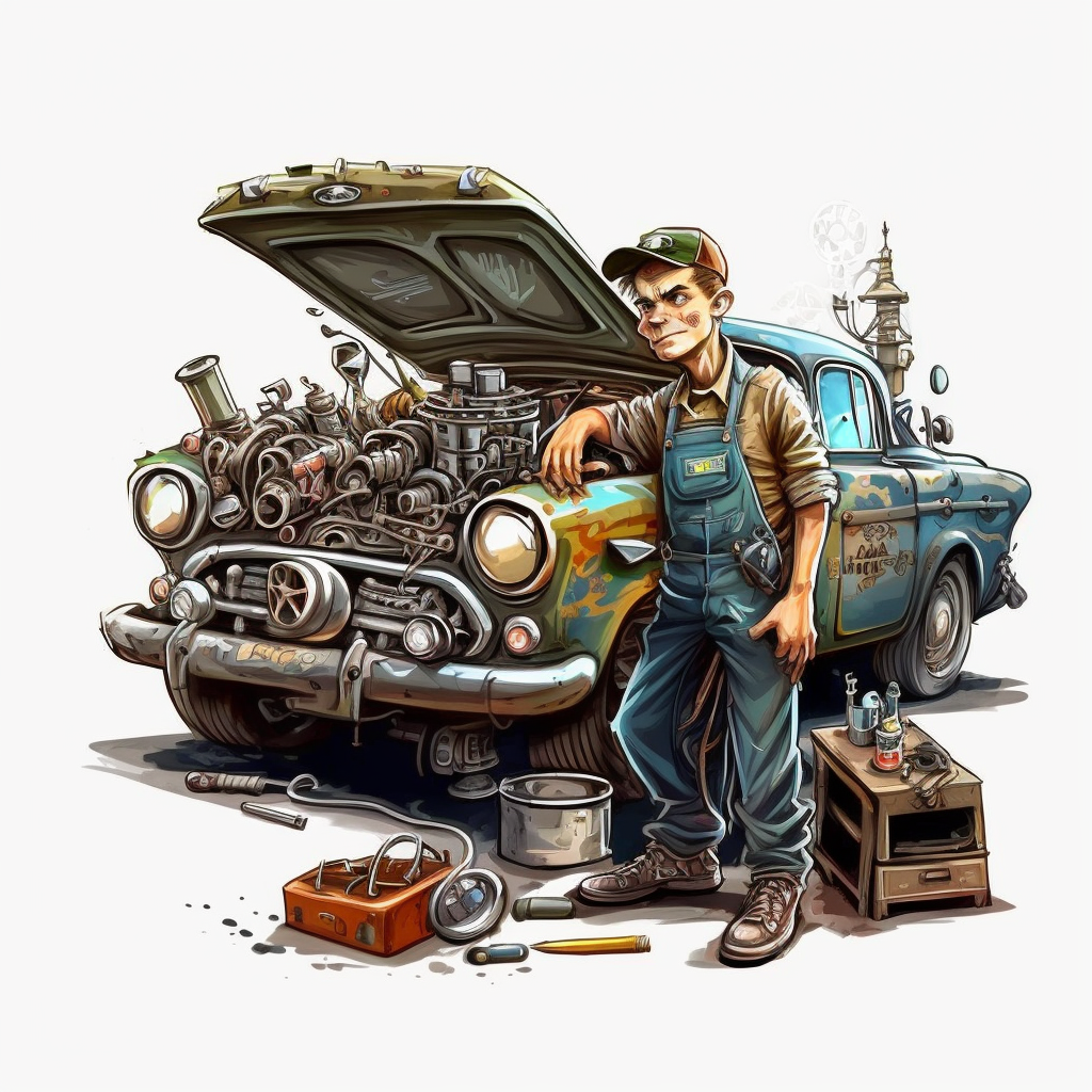 mechanic car cliparts