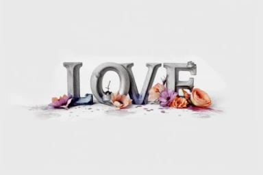 , watercolor, LOVE, word, L O V E, Letters, no background, clean background, spaced out, he clipart, clipart