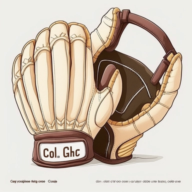 chibi baseball gloves , baseball Clipart, isolated on white background, watercolor
