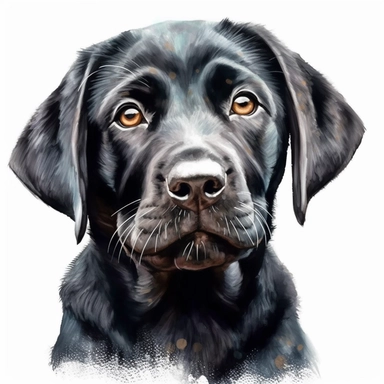 Black labrador puppy clipart, Cute puppy labrador looking up smiling, happy chubby puppy, ultra-detailed, sharp image, realistic pet image, Watercolor labrador dog, isolated on the white background, hd