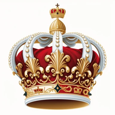 Vector illustration royal Imperial State Crown side view flat vector illustration clipart svg white background