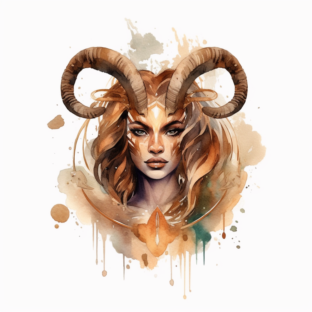 capricorn zodiac sign, straight horns, earth colors, goddess women ...