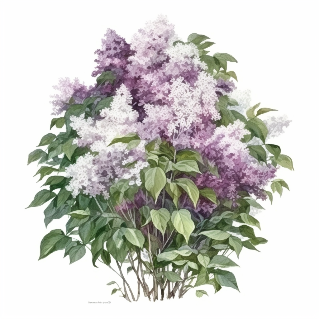flower bush cliparts