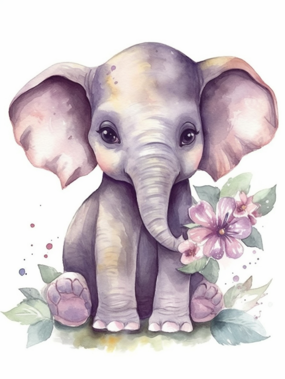 elephant face cliparts