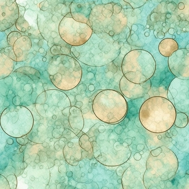 aqua clipart, Watercolor paper, pale colors, gold striated, summer water bubbles, romantic , pre-raphaelite, abstract