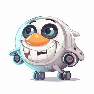 fantasy happy cute airplane mamal face, cartoon, clipart, mascot, isolated on white background