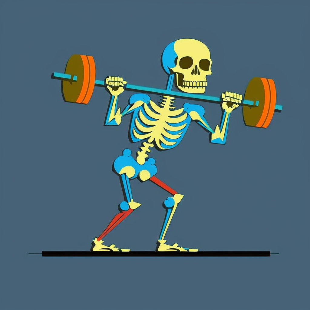 Skeleton Deadlift Svg, Funny Gym Clipart, Workout Svg, Weight Lifting 