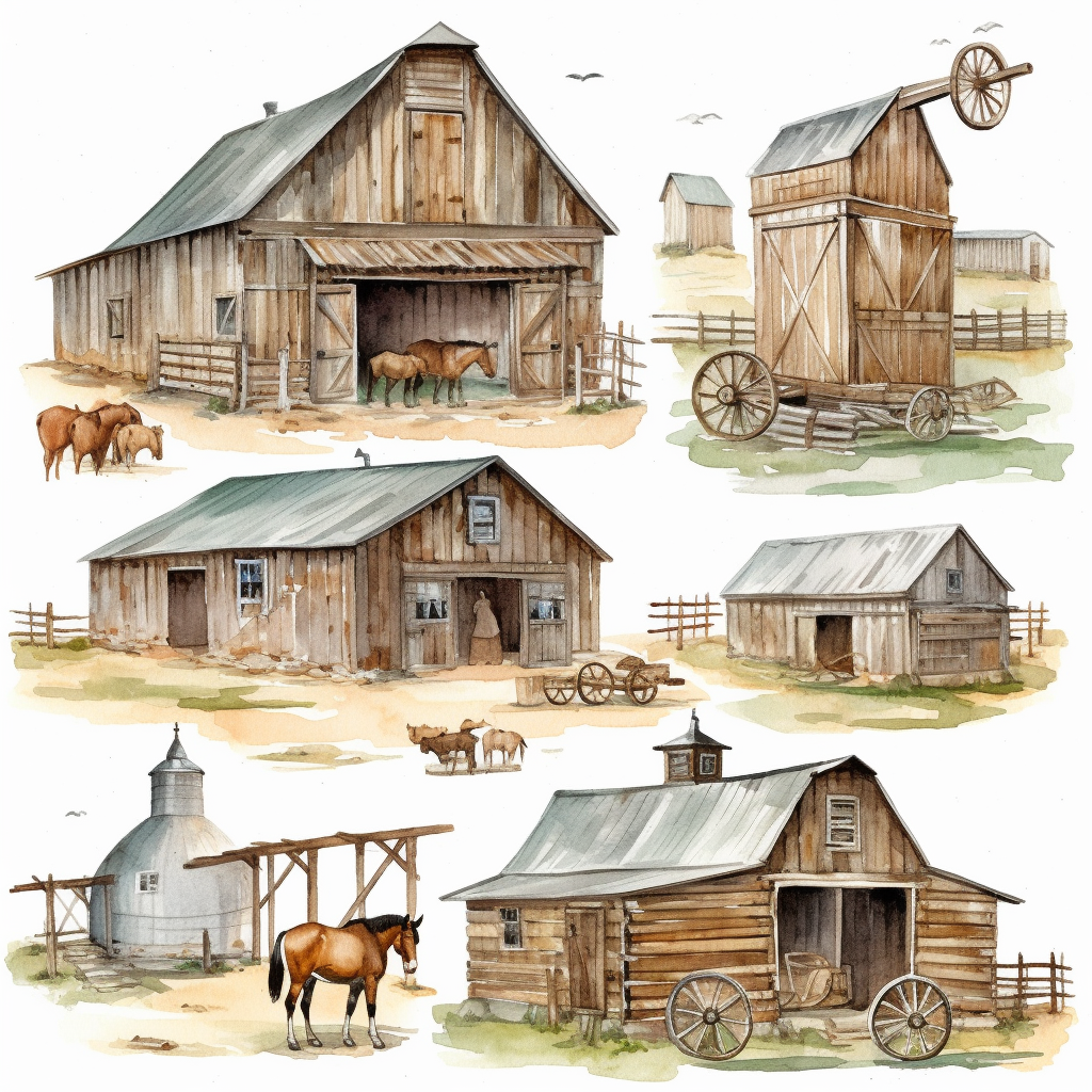 barn hay cliparts