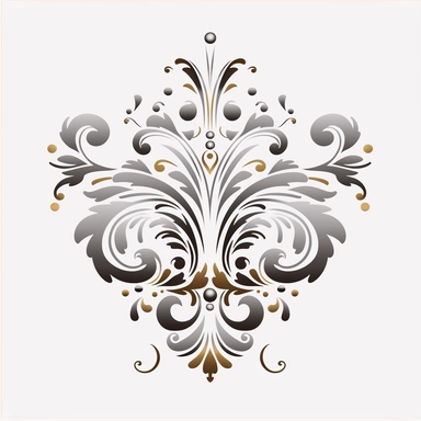 Clipart inspired by vintage design elements like ornate frames, filigree, or decorative flourishes can add a touch of nostalgia and sophistication to logo designs white background, flat, icon