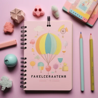 a cover for a kindergarten teacher's notebook with pastel colors and clip art with a motivatitional phrase