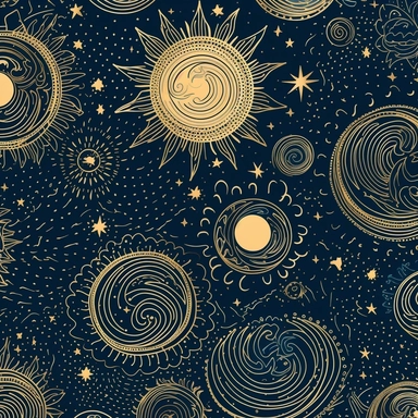 A celestial-themed clipart design, featuring a celestial pattern that embodies ethereal beauty and celestial mystique. The clipart showcases intricate constellations of stars, interwoven with delicate celestial elements such as crescent moons and shooting stars. The celestial motifs are elegantly arranged on the fabric, creating a mesmerizing pattern that evokes a sense of wonder and enchantment. The color palette of the clipart design is a combination of deep indigos, mystical purples, and shim