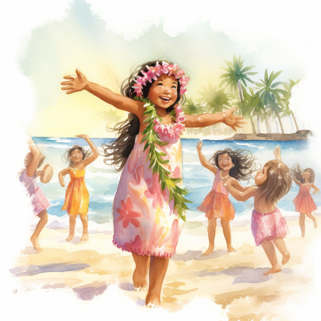 beautiful hawaiian cliparts