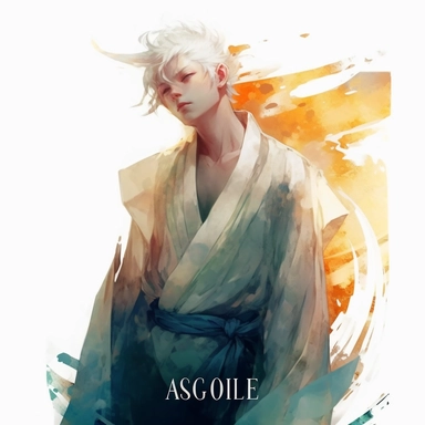 a hadsome man, alchemy of the soul, Takehisa Yumeji's art style, soft, glowing watercolour clipart, isolated clipart, white background
