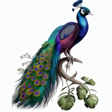 cute clipart png peacock sticker clean background high resolution