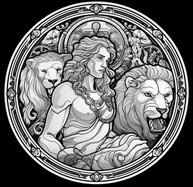 hercules in the king disney clipart coloring page of the girl, in the style of bella kotak, transparent/translucent medium, circular shapes, black and white grayscale, simplistic vector art, cartooncore, princesscore