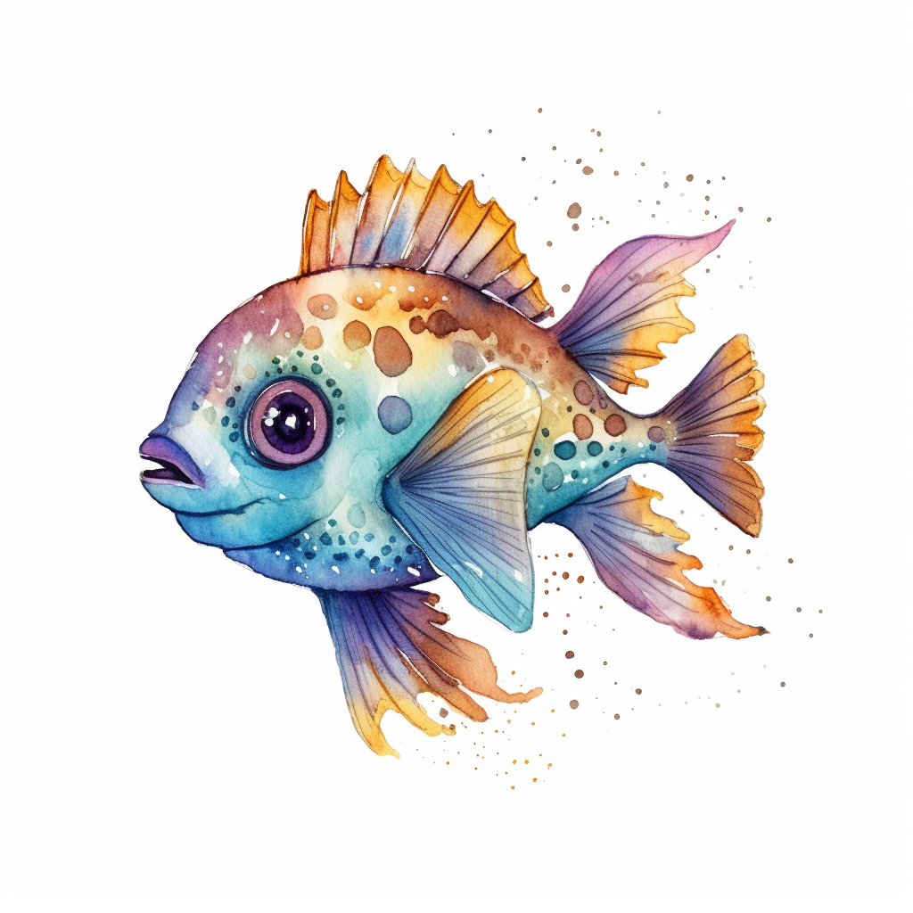 cute fish clipart