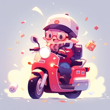 vector illustration, super cute kawaii boy drive a motorcycle racing clipart, , bright color, natural light, simple solid color background, octane rendering, popular in the art station, gorgeous, ultra-wide angle, 8K, HD, realism