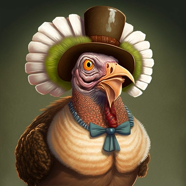 funny picture of a turkey clipart