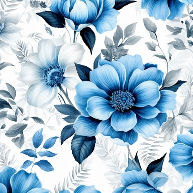 Contemporary collage style floral patterns blue watercolor elegant flowers wedding invitations high quality and elegant clipart of flowers gucci art white background 4