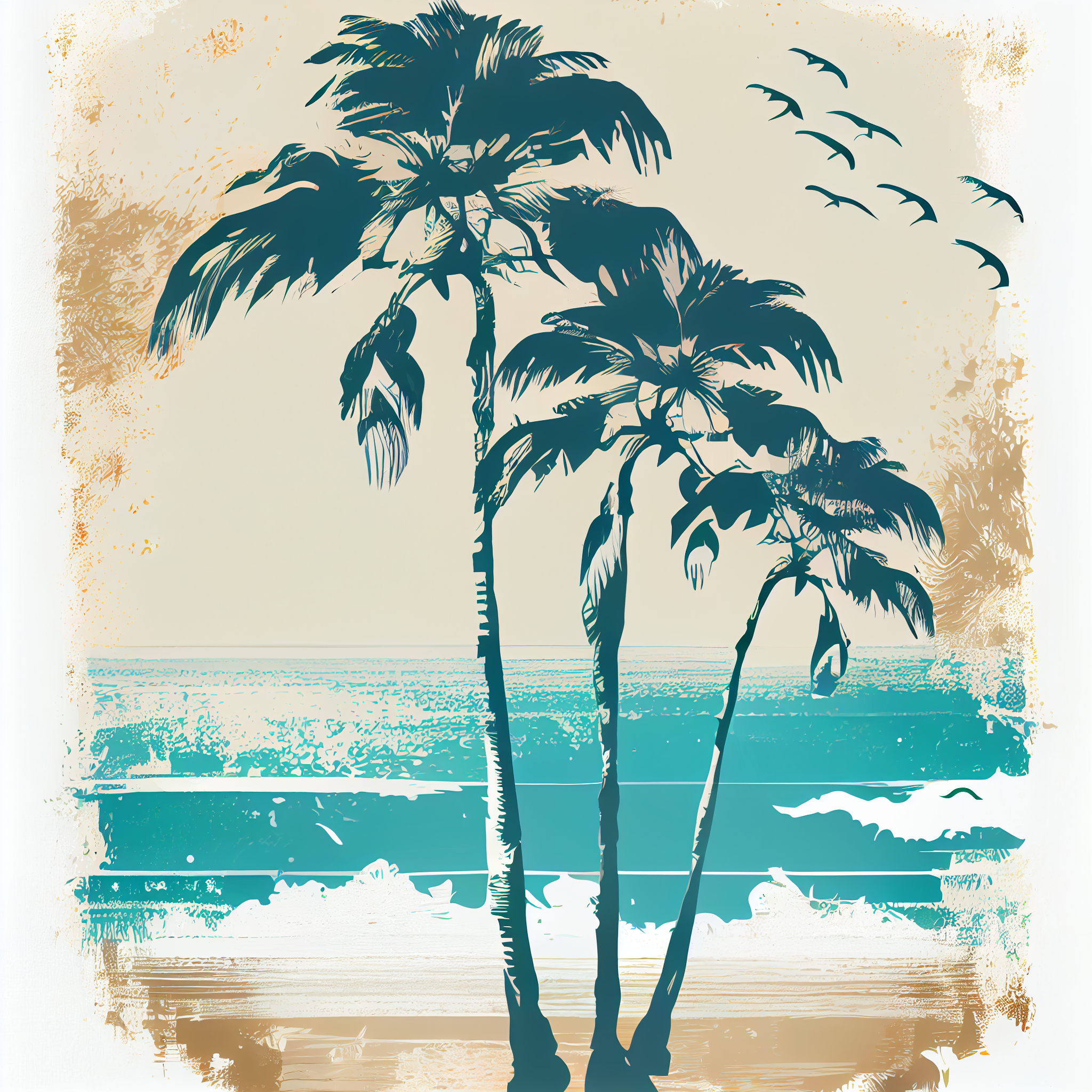 beach borders cliparts