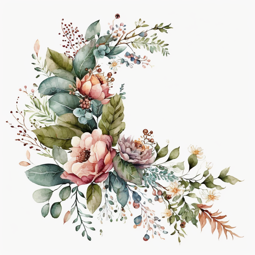 corner garland cliparts