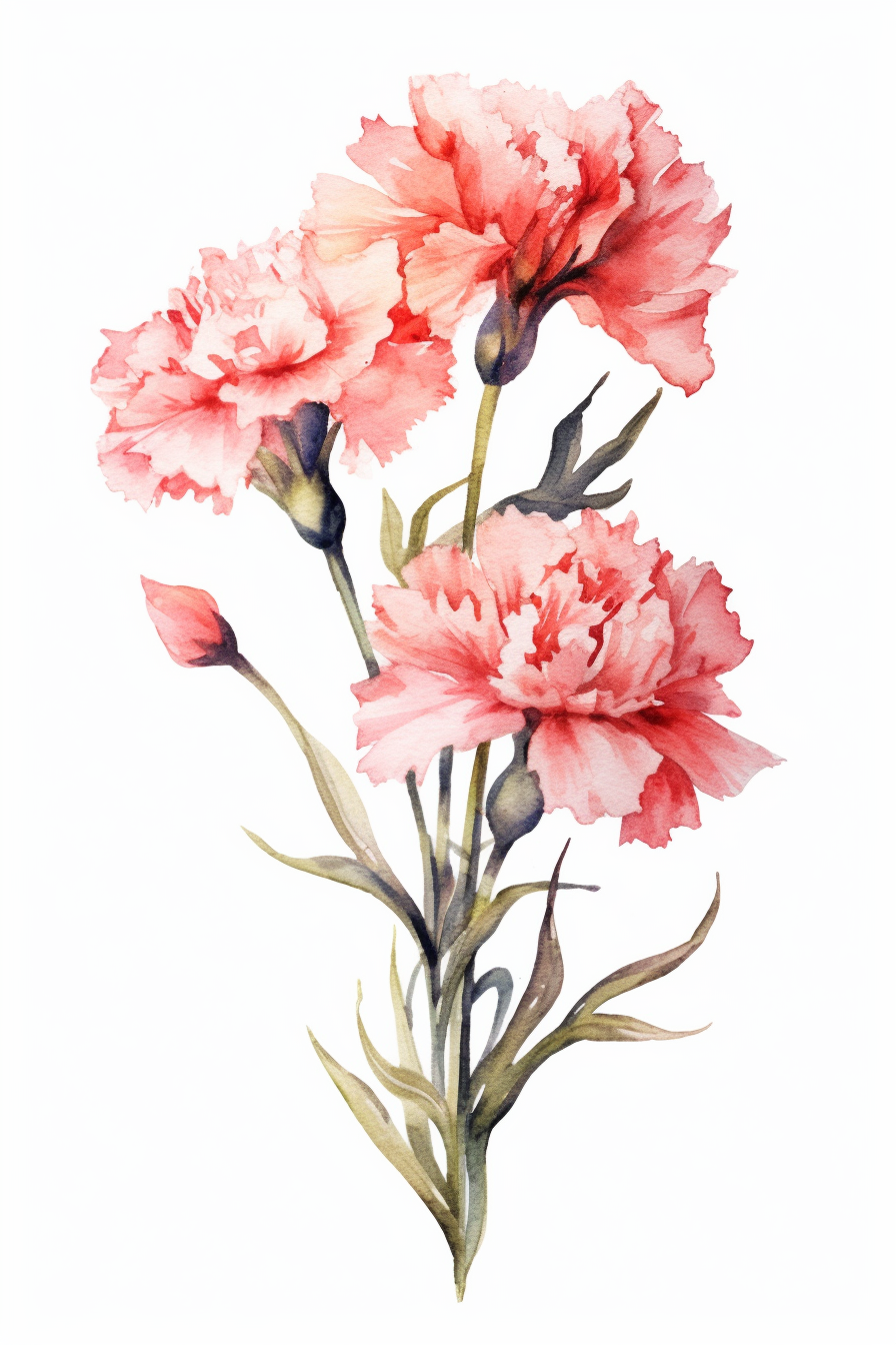 carnation flower cliparts