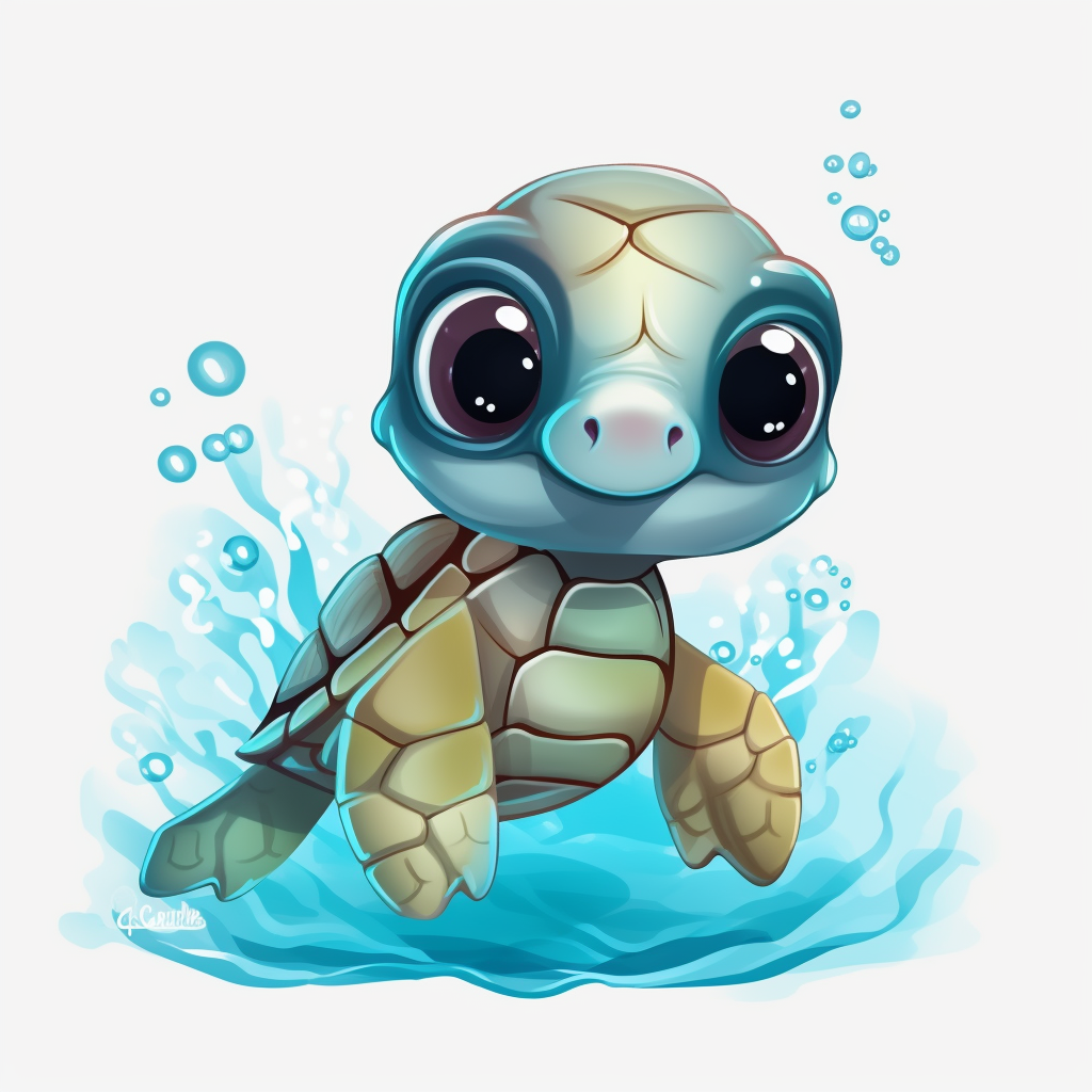 baby turtle clipart