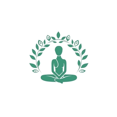 adorable simple yoga logo clipart, white background