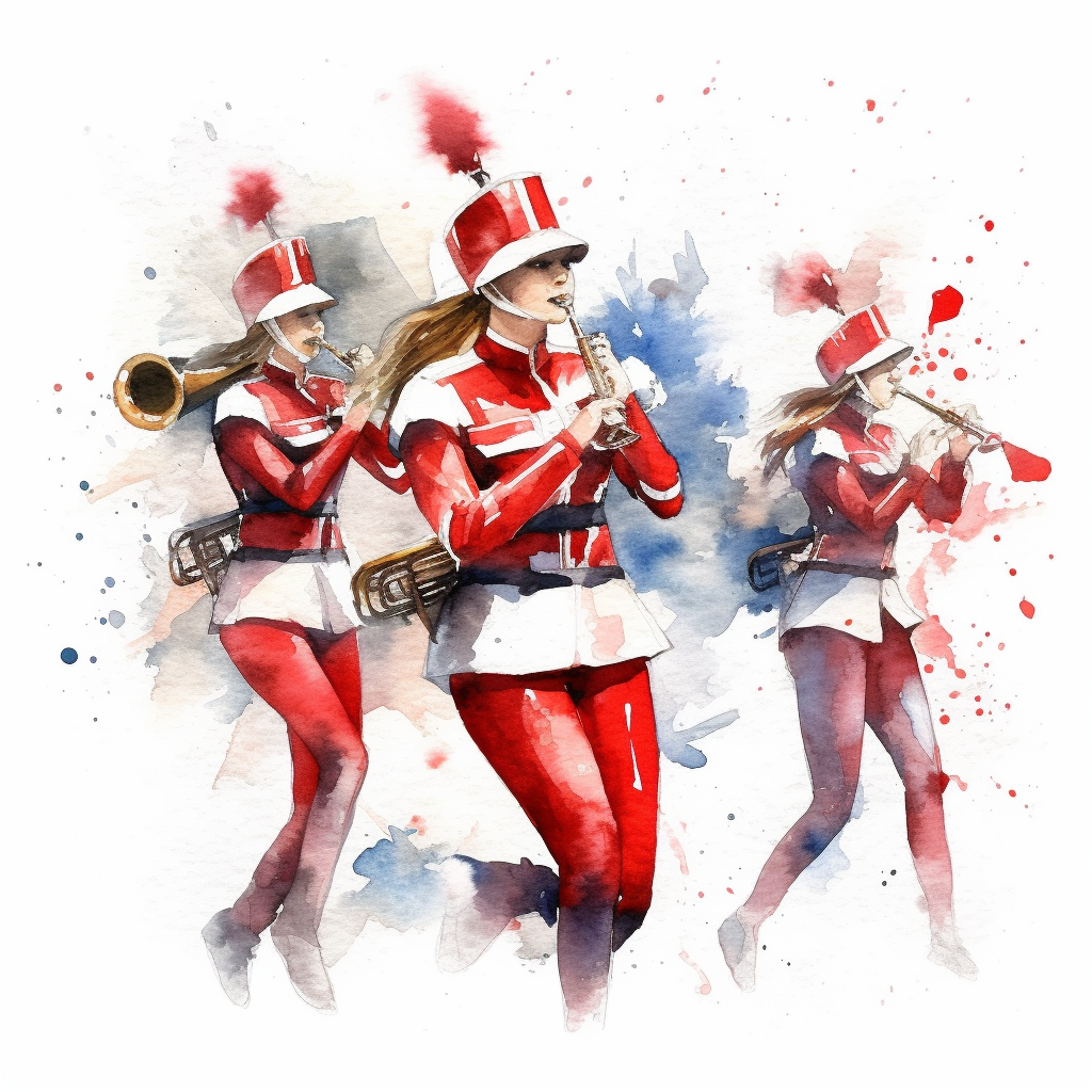 marching band clipart