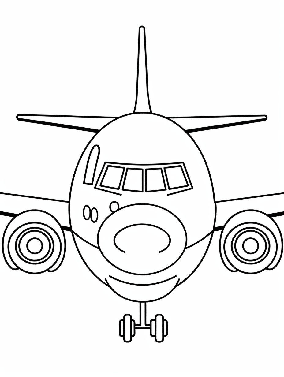 black airplane cliparts