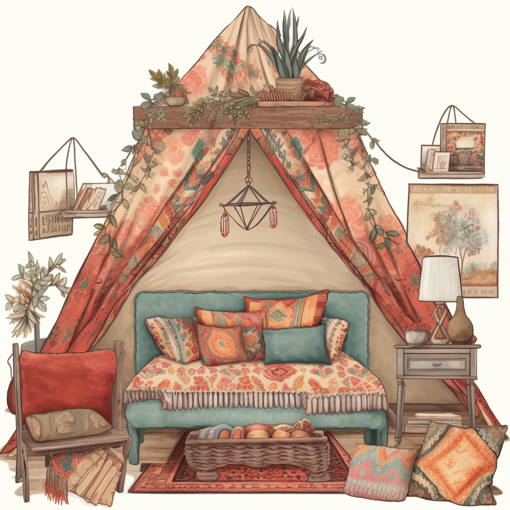 boho borders cliparts