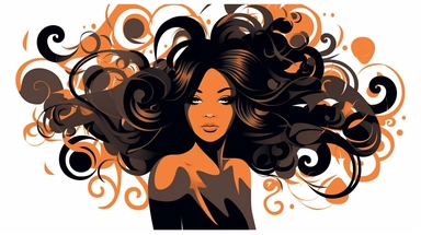 Clip Art for Black Hairdresser Beauty Salon, 2D, Vector, Flat separated on white background