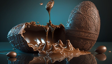 easter eggs gently sink into liquid chocolate, chocolate bar, chocolate eggs, photo clipart, background, delicious, studio photographic light, many intricate details, harmonious composition, volumetric lighting, professional luxury food photographer, photographic lighting + f2. 8 80mm lens, lots of intricate details, canon, sharp focus, ureal photo realism, hyper-realism