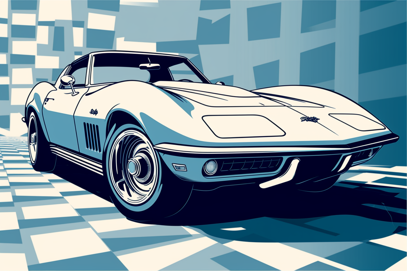 corvette cliparts