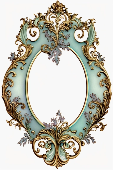 victorian baroque Versailles frame clipart