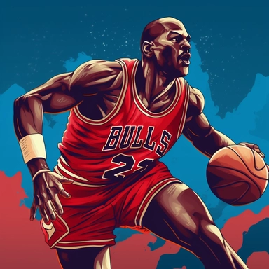 Michael Jordan playing basketball and doing a fade away shot, high details, 4K, movie clip, full body