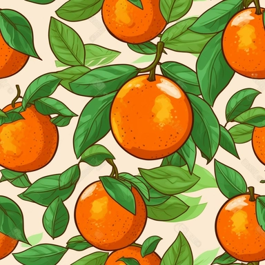 clip art oranges on a nutral background spaced appart