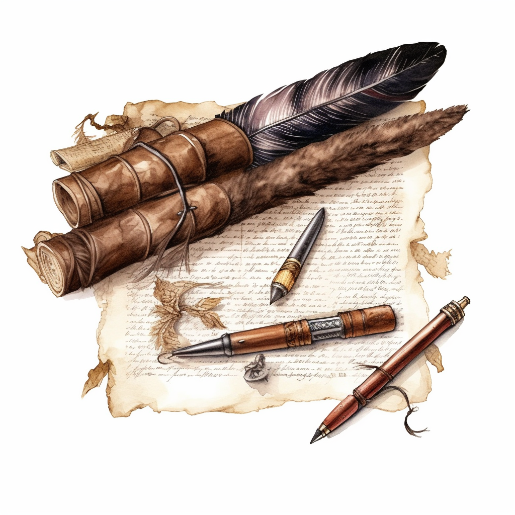 feather pen cliparts