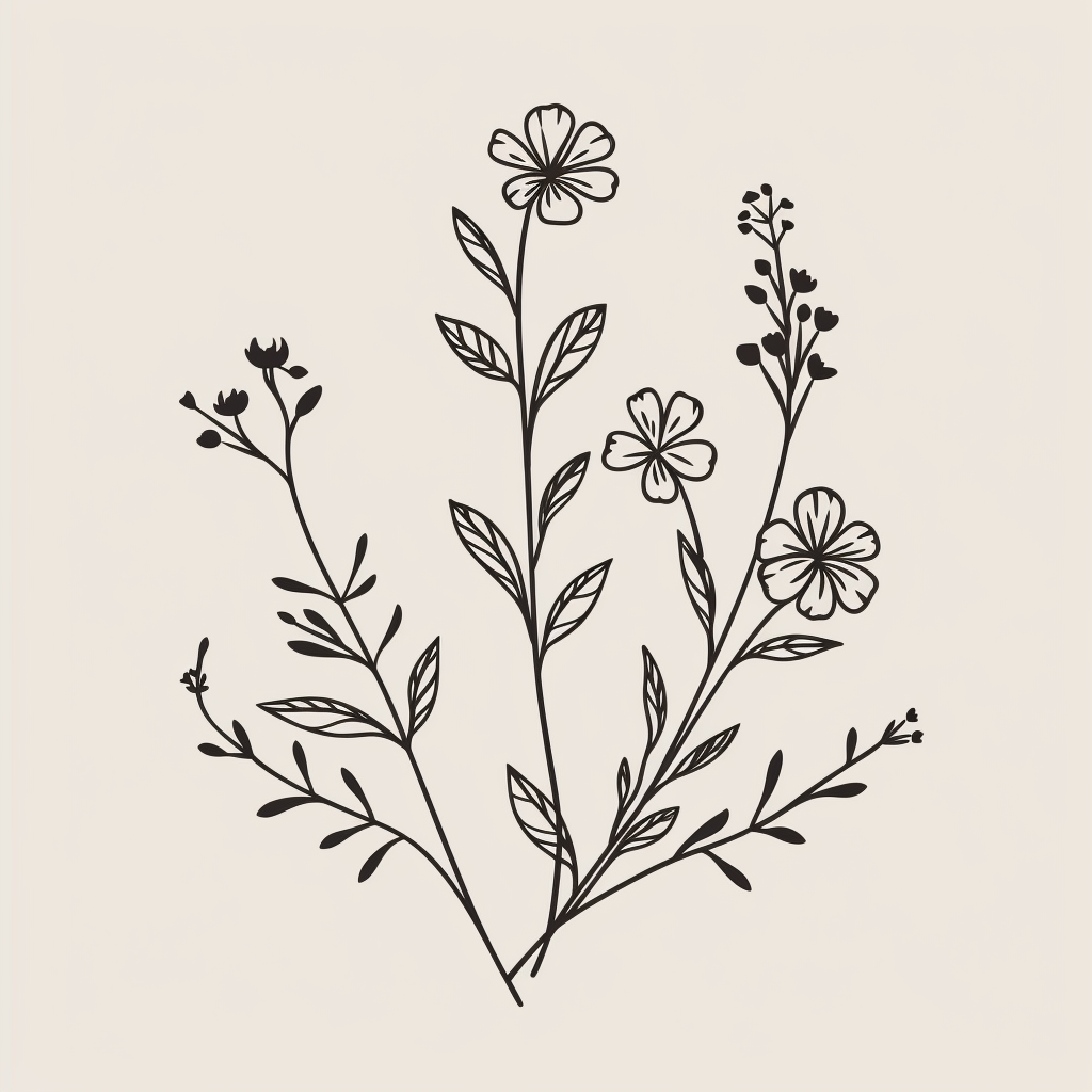 floral branch cliparts