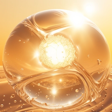pearl flower bubble in the sun in the desert free stock photo, illustration and clipart, in the style of light gold and light amber, futuristic design, metallic rotation, poured, hyper-realistic oil, enchanting lighting, kintsugi