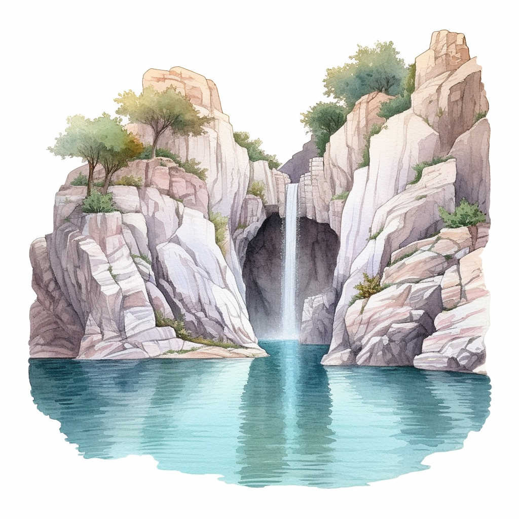green rock cliparts