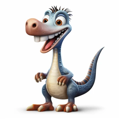 clipart, cartoon Corythosaurus, in the style of imax, playful and lighthearted compositions, childlike innocence and charm, uhd image, realistic and hyper-detailed renderings, movie still, utilizes, white background
