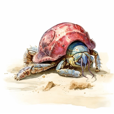 clipart Hermit crab , college art, snake, white background