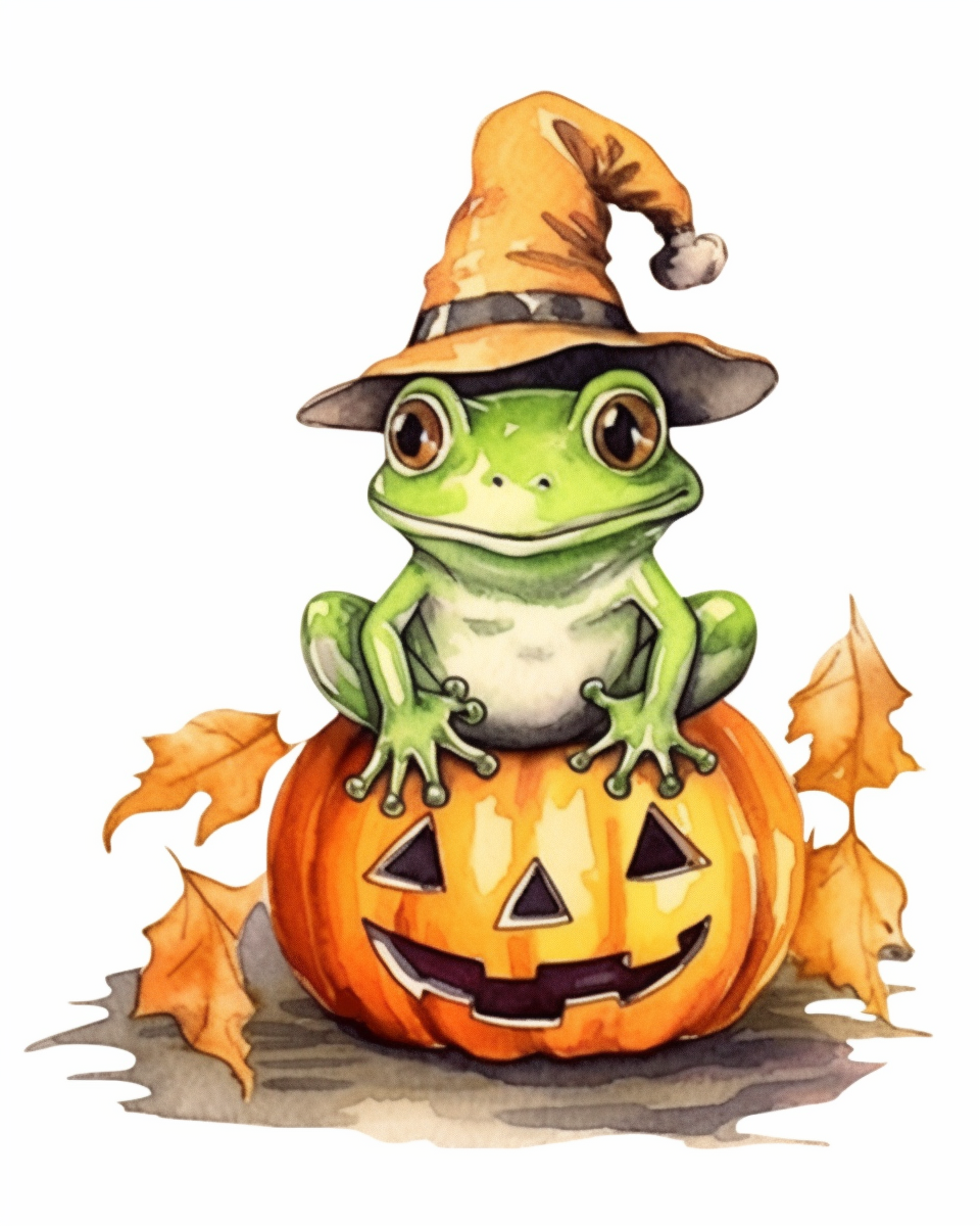 cartoon frog clipart