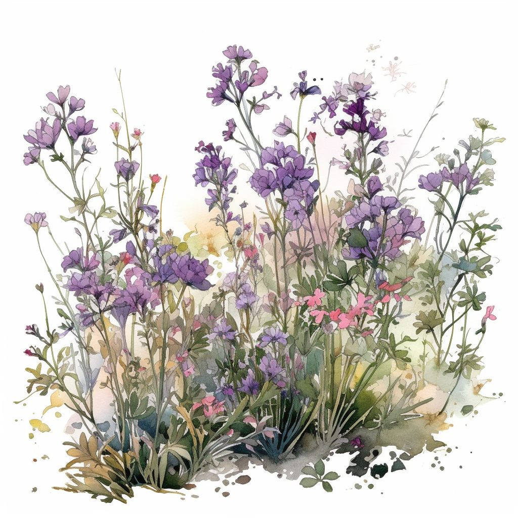flower bush cliparts