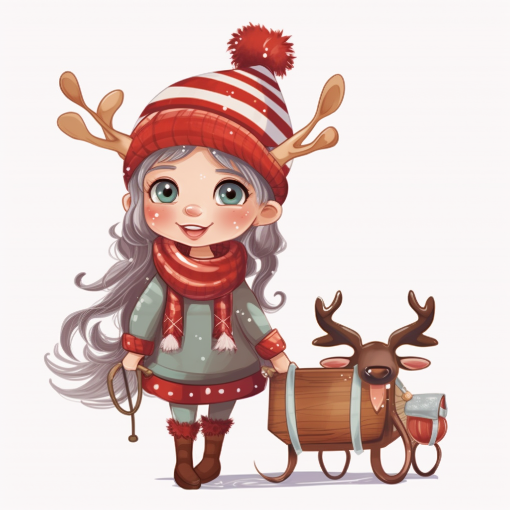 cute reindeer clipart