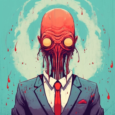 horror monster clipart, white background, PNG, sharp white border, mike mignola, alex andreev, Alena Aenami, Anato Finnstark, Butcher Billy, clipart, clean border, white background